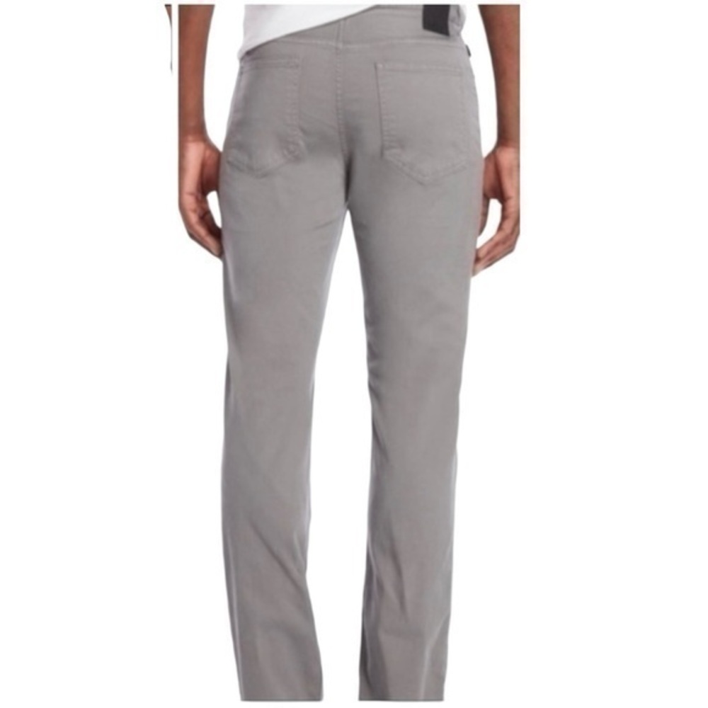 DKNY Gray ST Marks Slim Denim Straight Leg Pants
